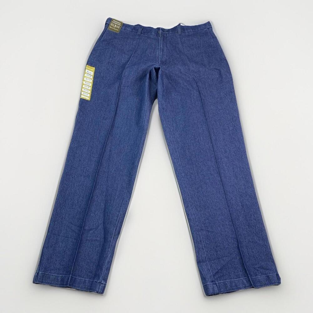 Haggar premium stretch denim classic fit comfort fabric men’s 38x32 NWT